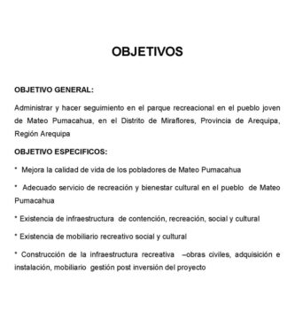 ¿Cuál es el objetivo de un parque?
